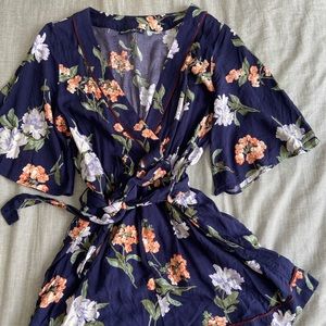 Abercrombie floral romper